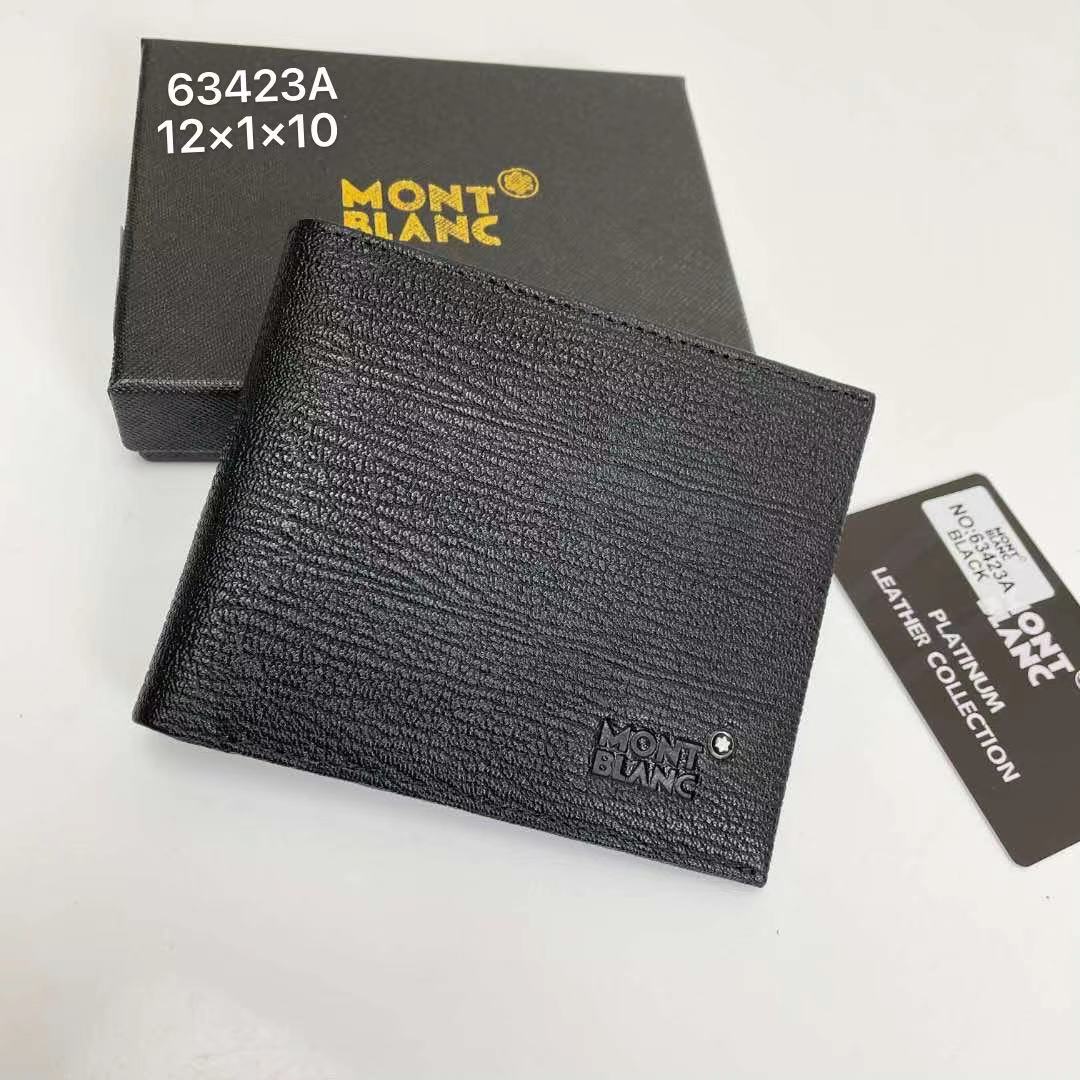 モンブラン 財布 メンズ コピー 二つ折り 上品 高級感 柔らかい レザー カジュアル おしゃれ 定番 ブラックg