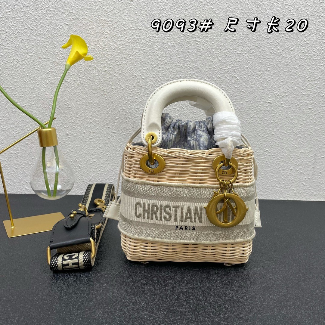 可愛い☆レディース ディオール ウィッカー & オブリーク ロゴ クリスチャン・ディオール バッグ コピー バケットバッグ