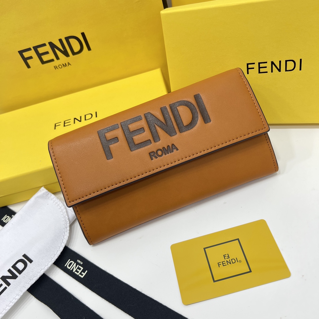 FENDI ROMA コンチネンタル財布 フェンディ 財布 人気 コピー ウォレット ブラウン