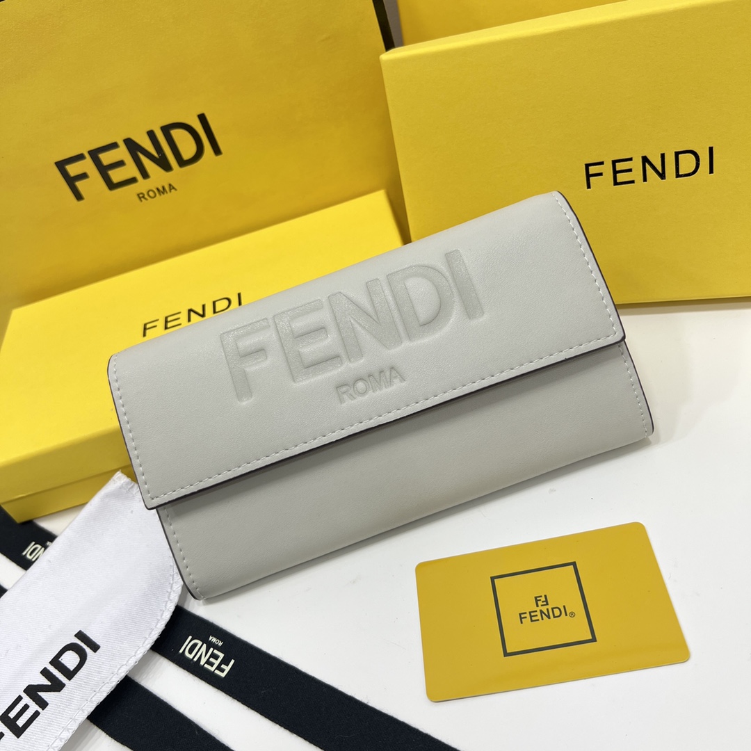 FENDI ROMA コンチネンタル財布 フェンディ 財布 人気 コピー ウォレット グレー