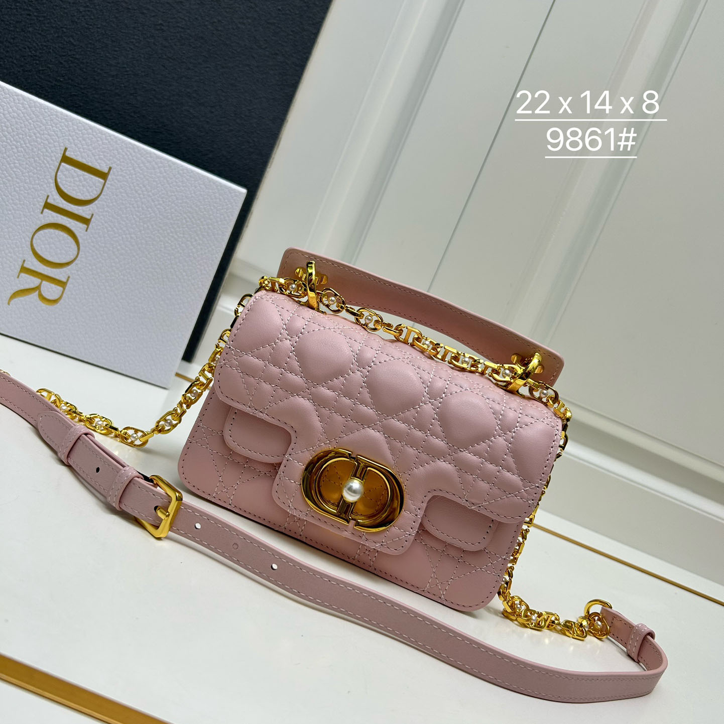Dior Jolie トップハンドルバッグ スモール クリスチャン・ディオール バッグ コピー ピンク