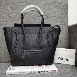 セリーヌ バッグ 人気 コピー 中号原単Celineセリーヌluggage笑顔のバッグ 輸入ヘッド層の最高級牛革