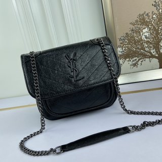 ​【YSL】サンローランコーナーの郵便配達バッグ単品Niki イヴサンローラン 鞄 コピー テクスチャも光沢もレトロで独特