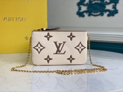 LV Crafty抽象芸術を取り入れ 新しいPochette Double Zipチェーンバッグを一新 ルイヴィトン バッグ コピー