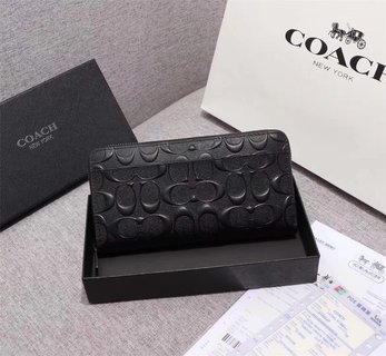 COACHコーチ チャック財布 コーチ 財布 お手入れ コピー 男女共通 pvcヘッドコート牛革は輸出商品専用です