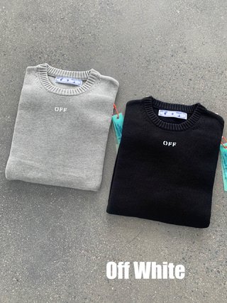 Off-White 2021 DIAG KNITWEAR秋冬クラシック矢印セーター オフホワイト セーター 新品 コピー