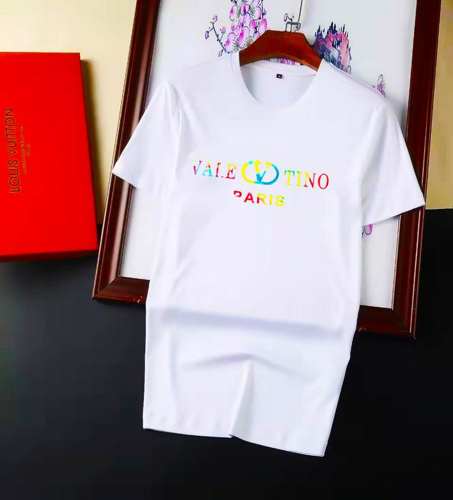 春夏 おしゃれ 定番 人気 ヴァレンティノ Tシャツ コピー ロゴ プリント クルーネック 快適 半袖 トップス ホワイト ブラック