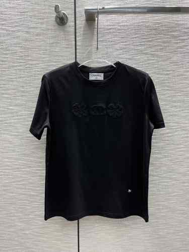 カジュアル 春夏飽きのこない 定番 クルーネック シャネル tシャツ コピー 半袖 トップス レディース