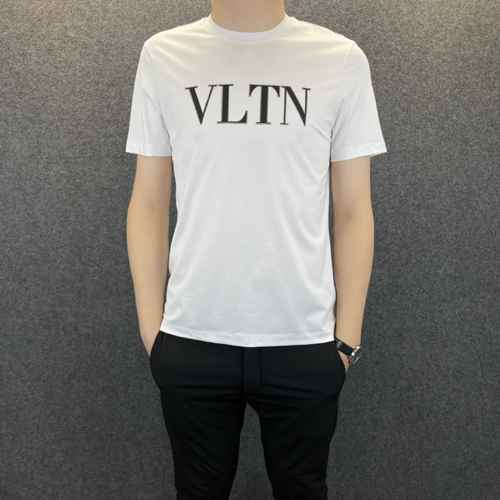 3色あり クルーネック VLTN 柔らかい ヴァレンティノ Tシャツ コピー 着心地いい 春夏 半袖 トップス