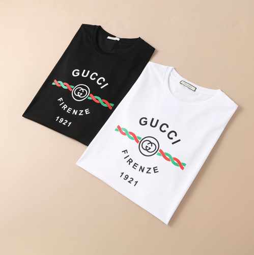 定番 合わせやすい ベーシック 快適 グッチ 半袖Tシャツ コピー おしゃれ プリント クルーネック トップス