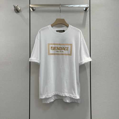 FENDI×Versace 新作 大人気 コラボ フェンディ 半袖tシャツ コピー ロゴ コットン トップス