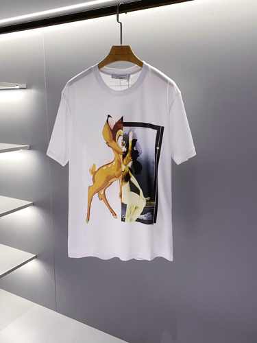 Givenchy x Disney コラボ 人気 バンビプリント コットン ジバンシィ Tシャツ コピー 半袖 クルーネック