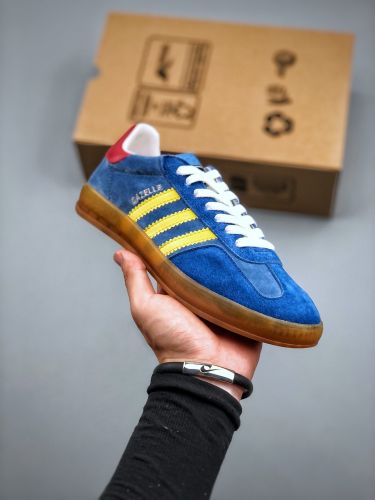 〔ガゼル〕adidas x Gucci メンズ グッチ スニーカー コピー ローカット レースアップ