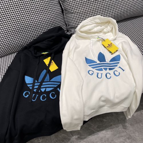 Adidas x Gucci 刺繍 フード付き ロゴ グッチ パーカー コピー 長袖 プルオーバー