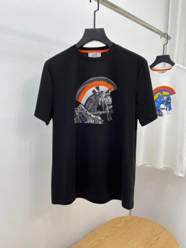 プリント 着心地いい エルメス 半袖tシャツ コピー クルーネック 春夏 定番 合わせやすい トップス