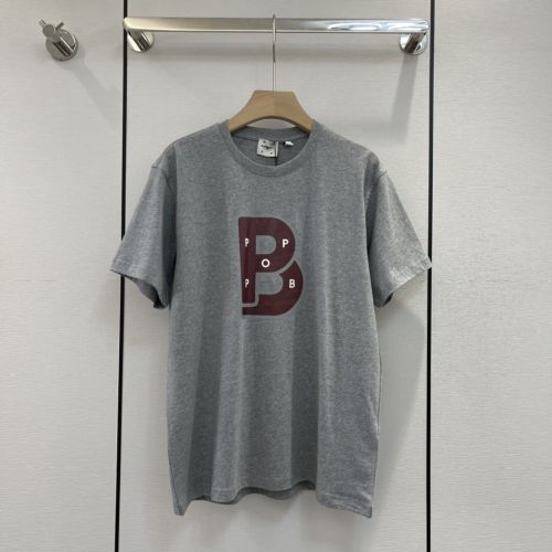 ベーシック ゆったり プリント クルーネック バーバリー Tシャツ コピー 半袖 トップス