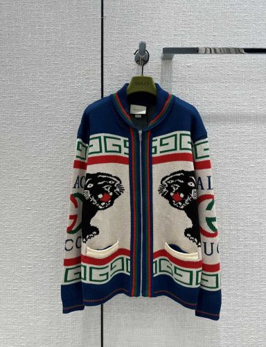 PALACE×GUCCI 人気 コラボ ジャガード ニット グッチ カーディガン コピー 長袖 カジュアル