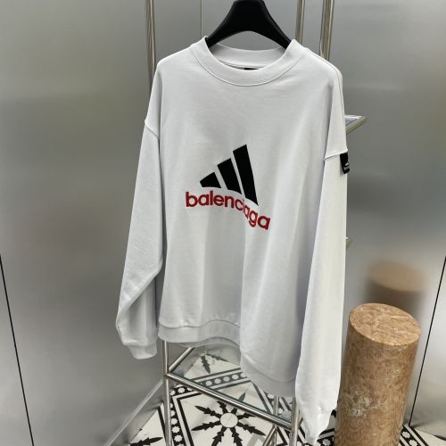 BALENCIAGA x ADIDAS オーバーサイズ スウェットシャツ バレンシアガ パーカー コピー ホワイト