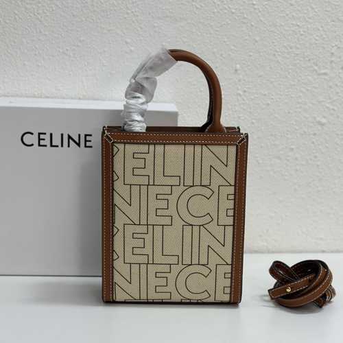 CELINE ミニ バーティカル カバ トートバッグ セリーヌ バッグ コピー プリント