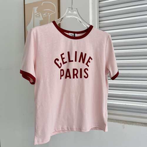 新作 CELINE PARIS 70S 半袖Tシャツ 人気 セリーヌ Tシャツ コピー クルーネック