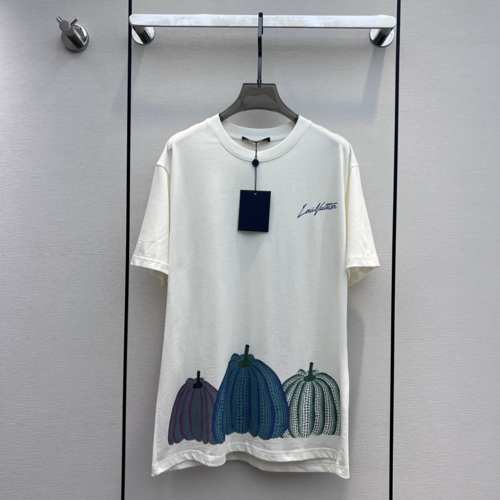 ルイ・ヴィトン Tシャツ コピー ユニセックス LV × YK パンプキンプリンテッドTシャツ 