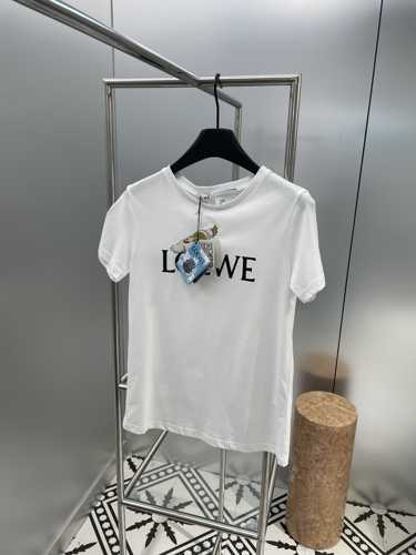 LOEWE x ハウルの動く城★人気 クルーネック コットン 半袖Tシャツ ロエベ Tシャツ コピー