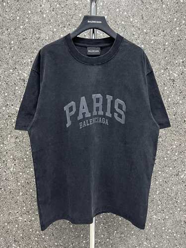 バレンシアガ Tシャツ コピー ユニセックス カジュアル 人気 CITIES PARIS 半袖Tシャツ 