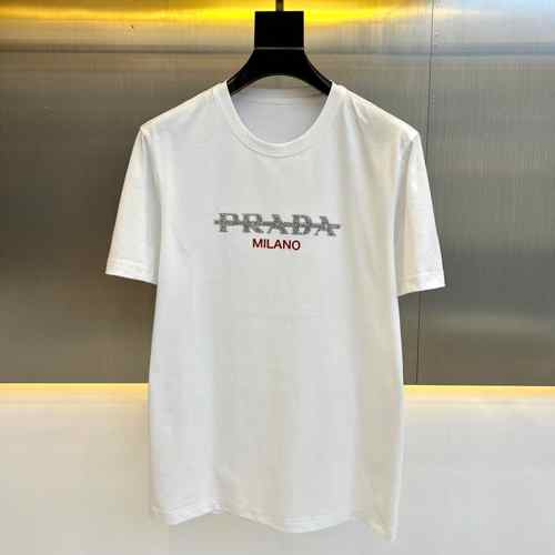 ベーシック 着回し ロゴ クルーネック プラダ Tシャツ コピー メンズ 半袖 トップス ホワイト