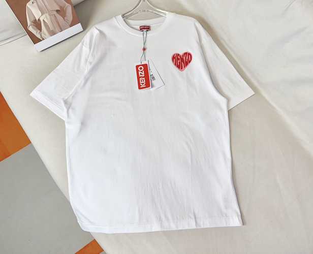 人気 おしゃれ KENZO HEART ケンゾー Tシャツ コピー カジュアル 合わせやすい ホワイト