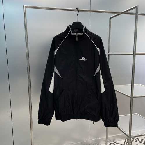 バレンシアガ 3B SPORTS ICON ミディアムフィット TRACKSUIT ジャケット コピー ブラック