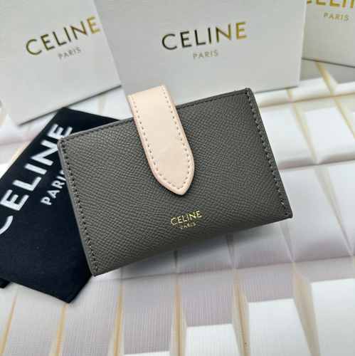 人気 ロゴ セリーヌ CELINE アコーディオン カードホルダー コピー 