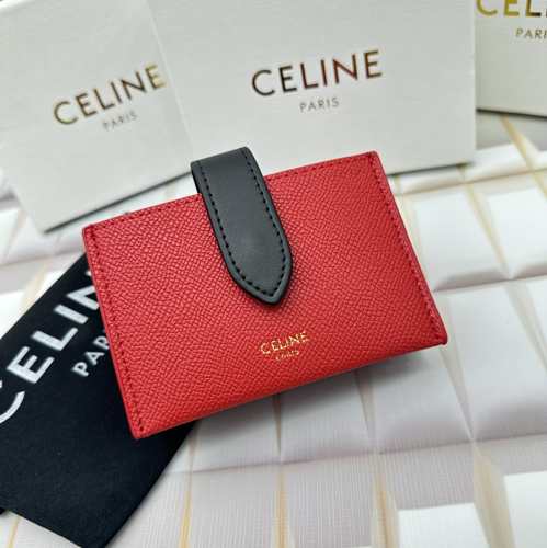 人気 ロゴ セリーヌ CELINE アコーディオン カードホルダー 偽物 