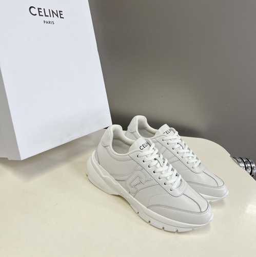 セリーヌ スニーカー 偽物 CELINE ランナー CR-02 レースアップ ロースニーカー 