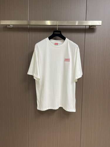 BICOLOR KENZO PARIS ロゴ入り 半袖Tシャツ ケンゾー tシャツ コピー ホワイト