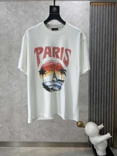 PARIS TROPICAL 半袖Tシャツ バレンシアガ Tシャツ コピー ホワイト