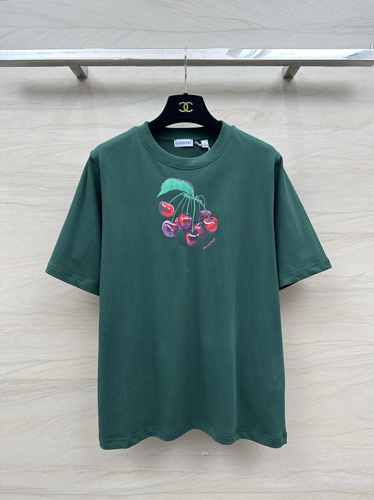 チェリー コットンTシャツ バーバリー 半袖Tシャツ コピー クルーネック