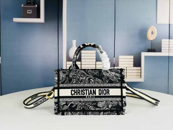 Dior Book Tote バッグ ミニ クリスチャン・ディオール バッグ コピー ブラック