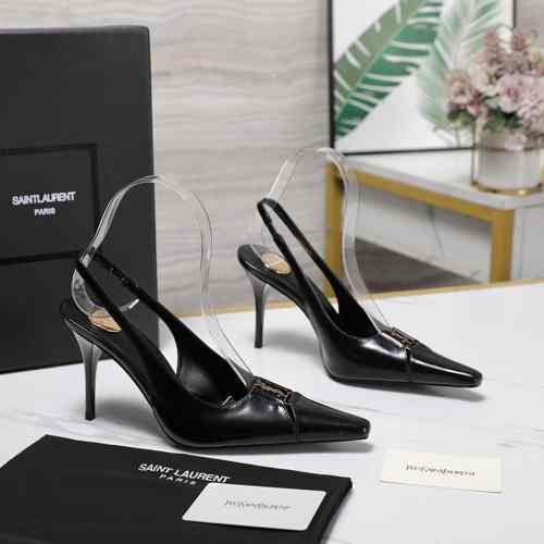 YSL バビロン ブルトイユ スリングバックパンプス スーパーコピー ブラック