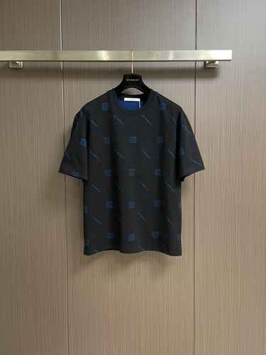 上品 カジュアル コットン 半袖Tシャツ ジバンシィ Tシャツ コピー ブラック