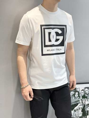定番 カジュアル ドルチェ&ガッバーナ Tシャツ コピー プリント 定番 カジュアル ドルチェ&ガッバーナ Tシャツ コピー プリント