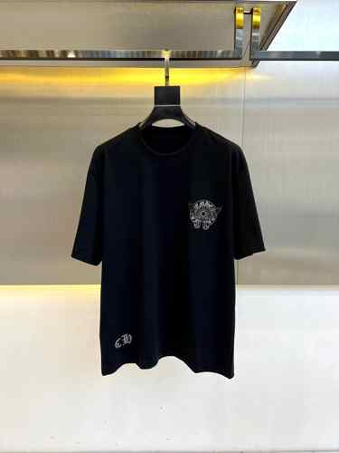 シンプル プリント ゆったり 半袖Tシャツ クロムハーツ Tシャツ コピー コットン ホワイト
