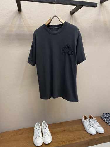 ユニセックス ストリート 半袖Tシャツ クロムハーツ Tシャツ コピー クルーネック
