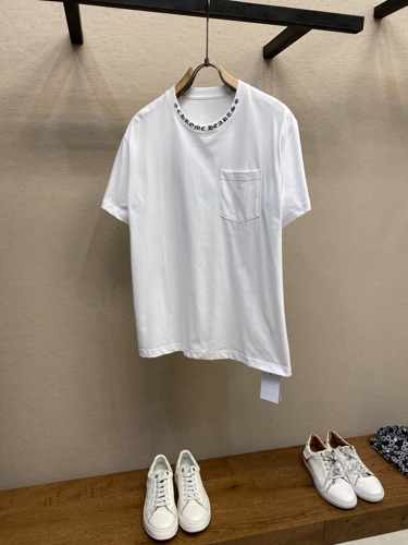 お洒落 ロゴプリント クルーネック 半袖Tシャツ クロムハーツ Tシャツ コピー コットン ホワイト