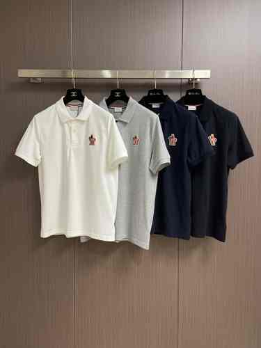 4色展開 カジュアル 定番 モンクレール Tシャツ スーパーコピー 半袖ポロシャツ