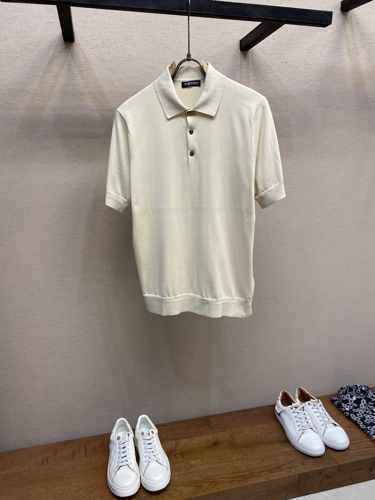 シンプル 上品 半袖 ニットポロ トムフォード ニット 偽物 ベージュ