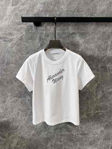 シンプル ロゴ コンパクト 半袖Tシャツ アレキサンダーワング Tシャツ コピー ホワイト
