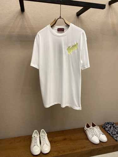 カジュアル おしゃれ ロゴ入り コットン 半袖Tシャツ グッチ Tシャツ 偽物 ホワイト