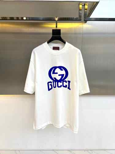 リラックス 半袖Tシャツ グッチ Tシャツ コピー ロゴプリント ホワイト