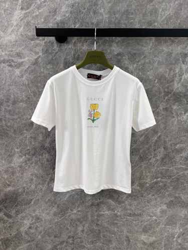 グッチ Tシャツ コピー 定番 カジュアル 可愛い プリント 半袖Tシャツ コットン