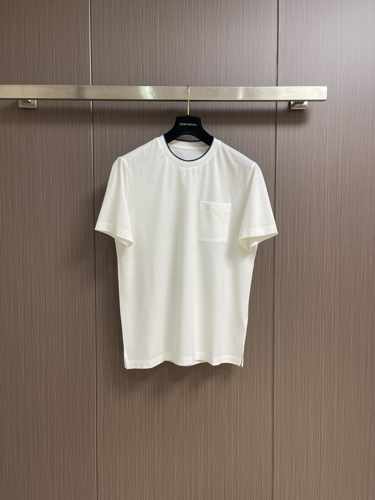 シンプル サドルステッチTシャツ エルメス Tシャツ コピー コットン ホワイト